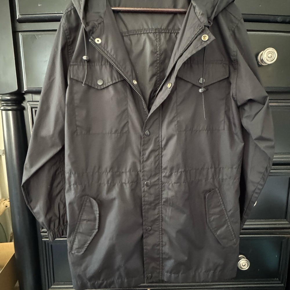 Prospirit Black Lightweight Jacket with Hood
